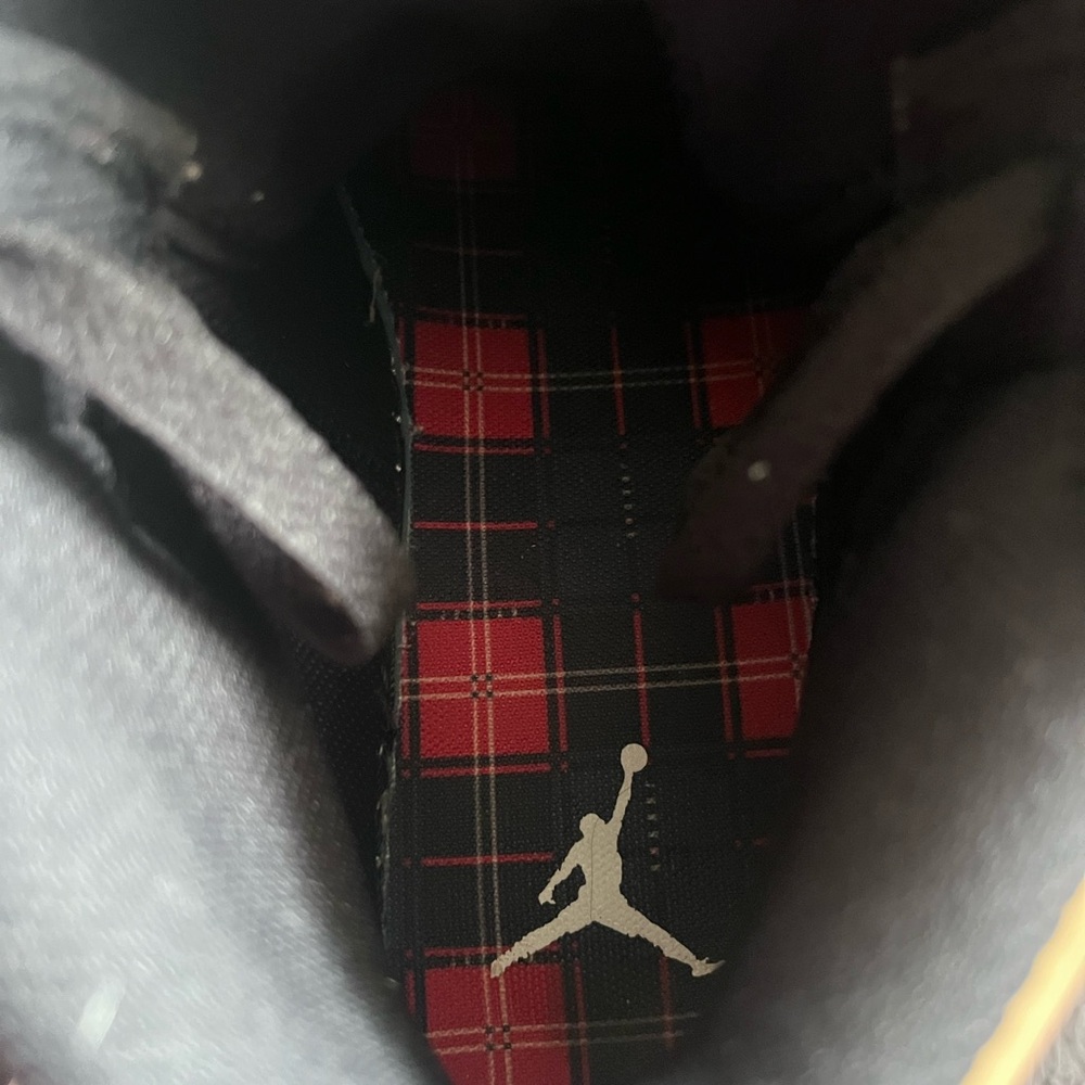 Air Jordan 1 Mid High-Top Sneakers Tartan Swoosh Plaid - Picture 8 of 10